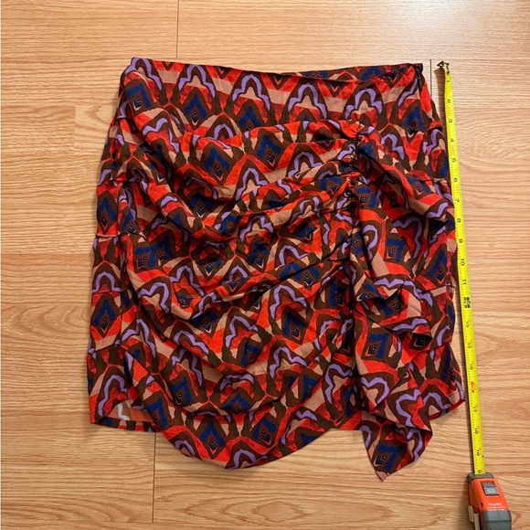 Anthropologie DOLAN Ruched Ruffle Mini Skirt Sz Small NWT - Picture 4 of 5